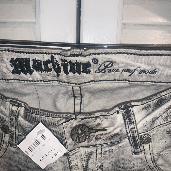 NWT Machine lowrise distressed skinny jeans Women’s size 9 light grey - Picture 3 of 8